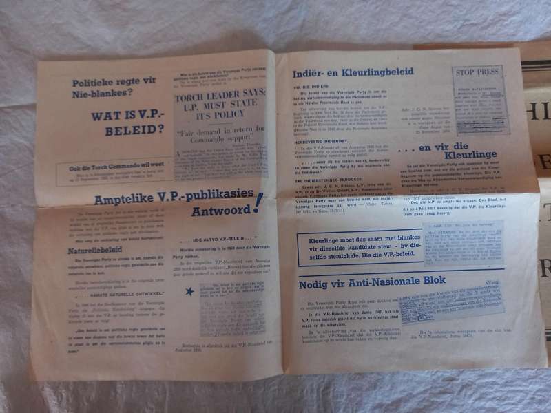3 x Political  - A 4 Pamphlets, from the  NP, 1950s