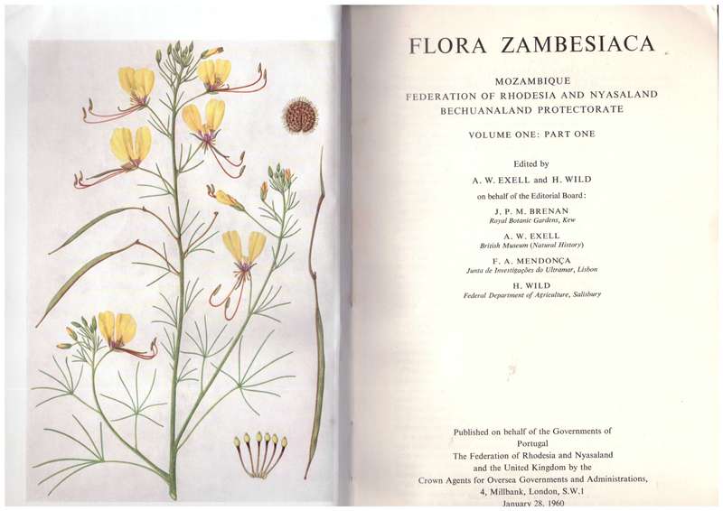 Flora Zambesiaca - Volume one, Part one