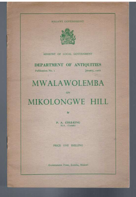 Mwalawolemba on Mikolongwe Hill (Malawi)