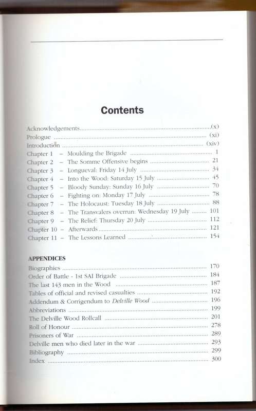 Rollcall, The Delville Wood Story, (The South African Infantry Brigade)