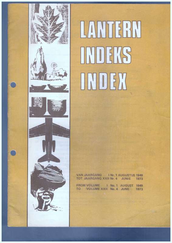 Lantern Indeks / Index - from 1949 to 1973 (Scarce)