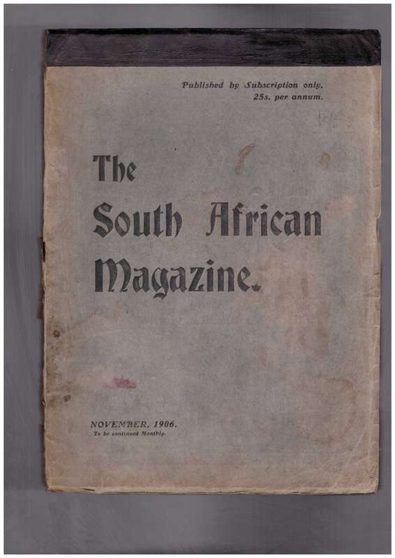 The South African Magazine - November, 1906