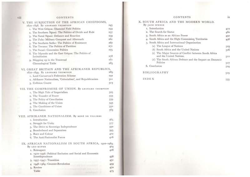 The Oxford History of South Africa , volume 2 - 1870-1966