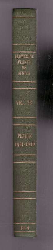 Flowering Plants of Africa - Volume 36, Plates 1401-1440