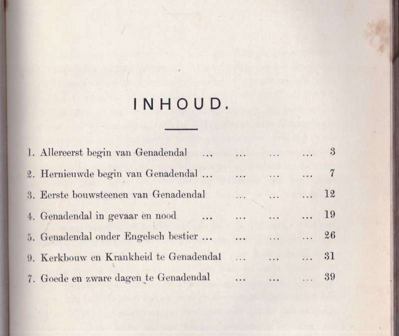 Geschied-Verhaal van Genadendal de eerste zending-statie in Zuid-Afrika van 1737 tot 1806- (1893)
