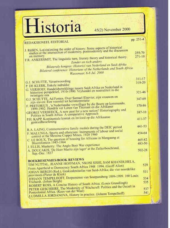 Historia November 2000