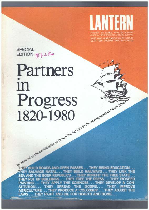 Partners in Progress 1820-1980 - Special edition Lantern tydskrif