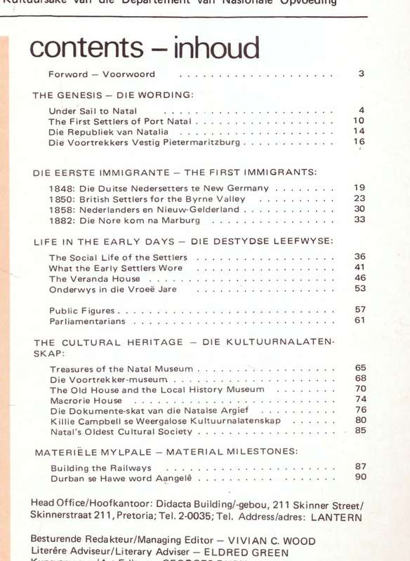 Natal 150 - 1824-1974 - Lantern Special Commemorative Issue, March 1974