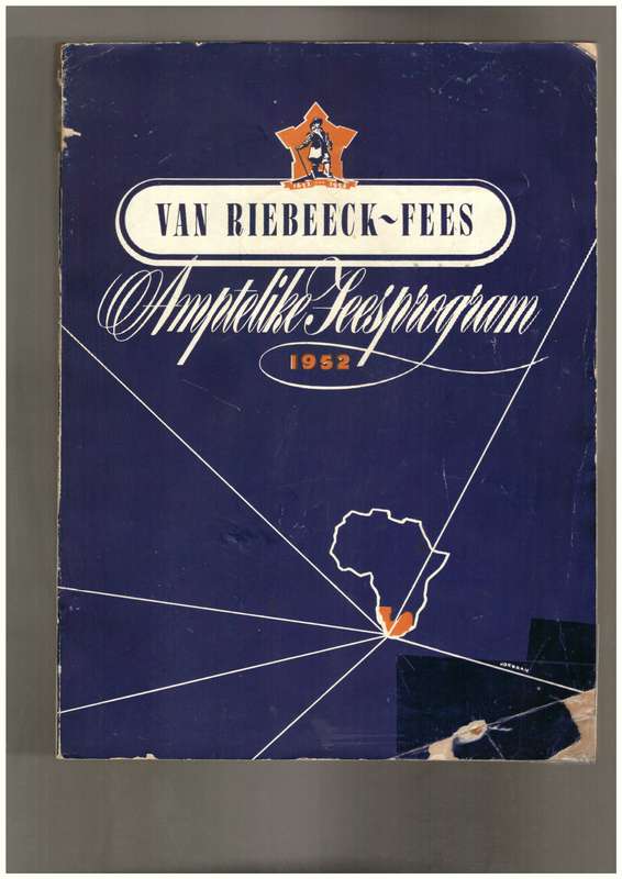 Van Riebeeck Festival Official Festival Programme, 1952