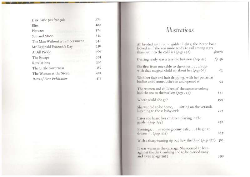 Short Stories, (Katherine Mansfield)