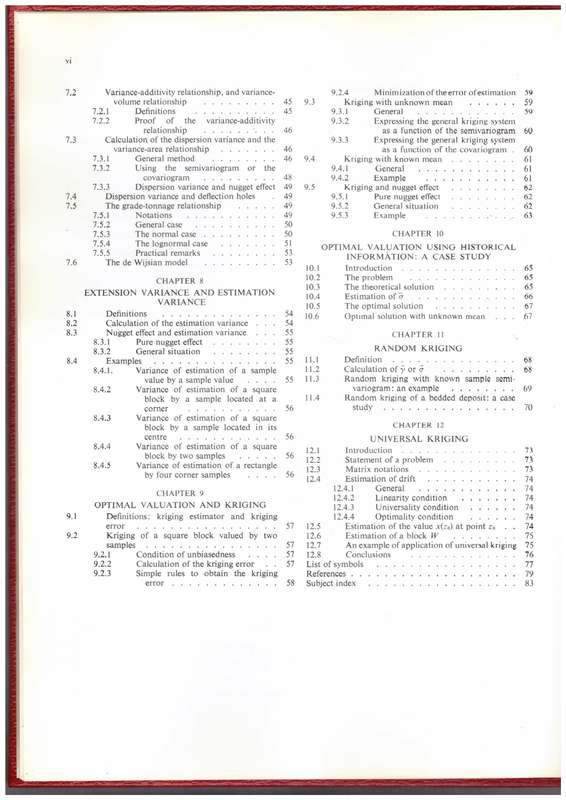 An Introduction to Geostatistical Methods of Mineral Evaluation (J.M. Rendu)