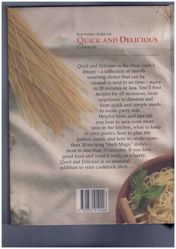 Southern African Quick and Delicious Cookbook