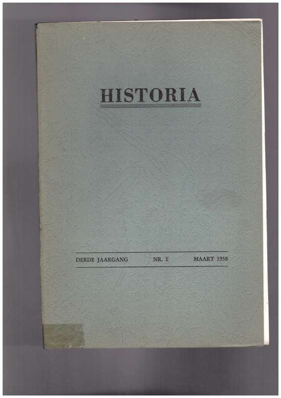 Historia Maart 1958 - Nr. 1