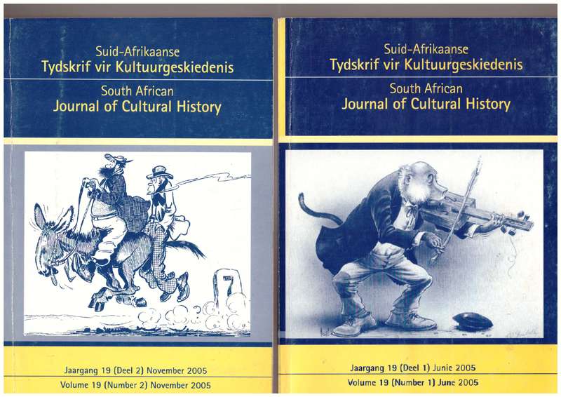 South African Journal of Cultural History, June 2005 & November 2005 (T.O. Honiball)