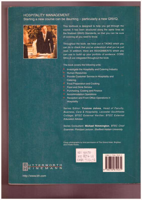 Hospitality & Catering GNVQ