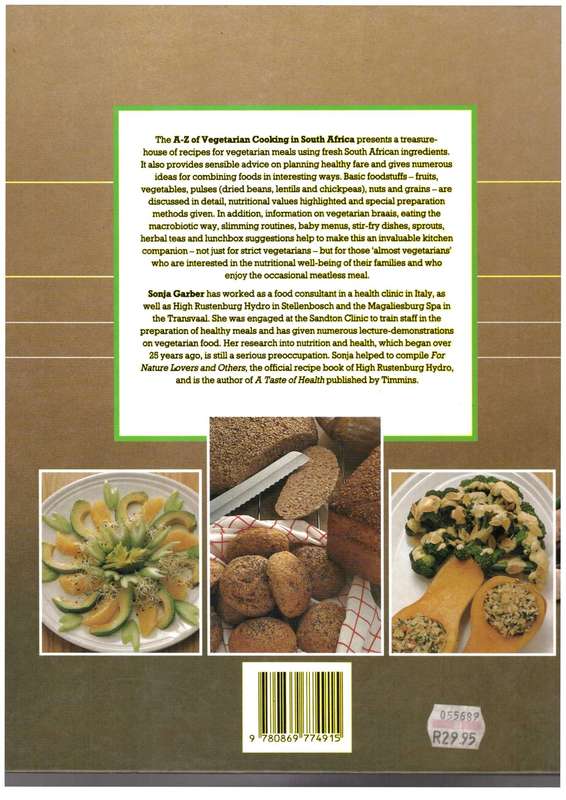 A - Z of Vegetarian Cooking in South Africa - Sonja Garber