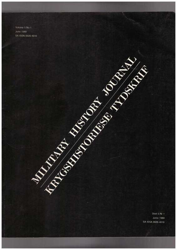 Military History Journal / Krygshistoriese Tydskrif,  Volume 5 No 1,  Lonely Graves of Zululand, etc