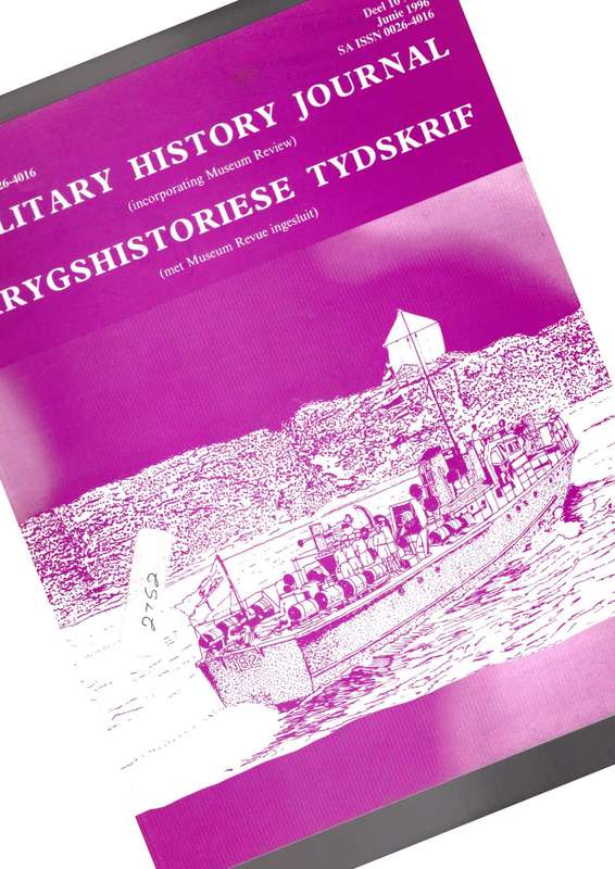 Military History Journal / Krygshistoriese Tydskrif,  Steinaecker's Horse, Delegoa Bay Railway, etc.