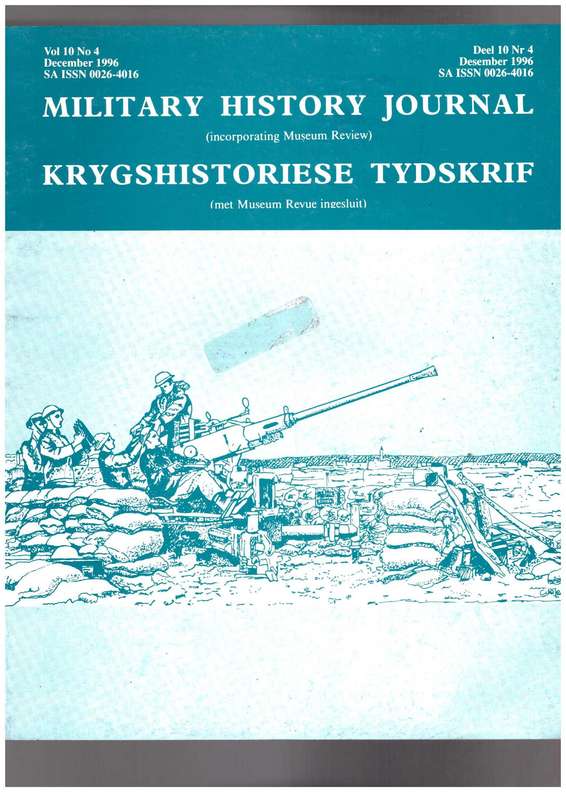 Military History Journal / Krygshistoriese Tydskrif, Modder River, Anglo Boer-War, etc..