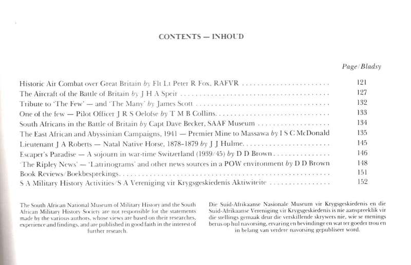 Military History Journal / Krygshistoriese Tydskrif, South Africans in the Battle of Britain