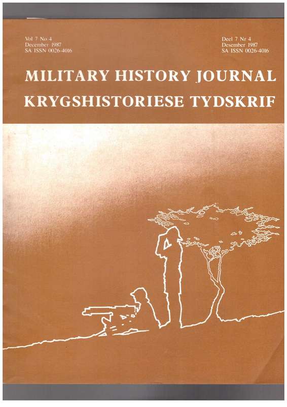 Military History Journal / Krygshistoriese Tydskrif,  The Battle of the Nile, kommandant Jan Vorster
