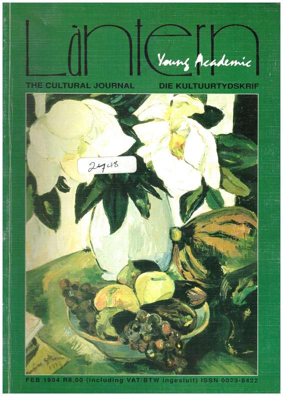 Lantern Journal / Tydskrif vir kennis en kultuur,  Irma Stern, The SA Air Force, etc..