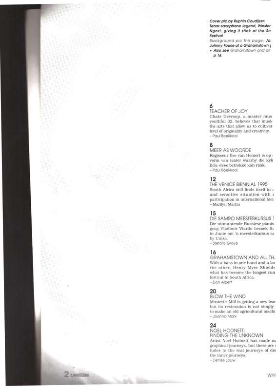 Lantern The Cultural Journal / Die kultuurtydskrif,  Die Nyl, Die Doodstraf, etc..