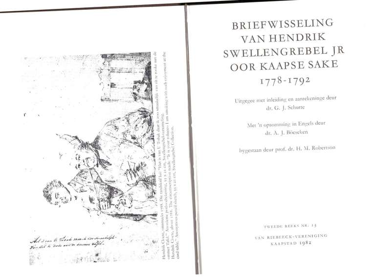Briefwisseling van Hendrik Swellengrebel JR oor Kaapse Sake, 1778-1792