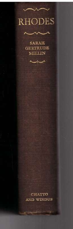 Rhodes - Sarah Gertrude Millin (1933)