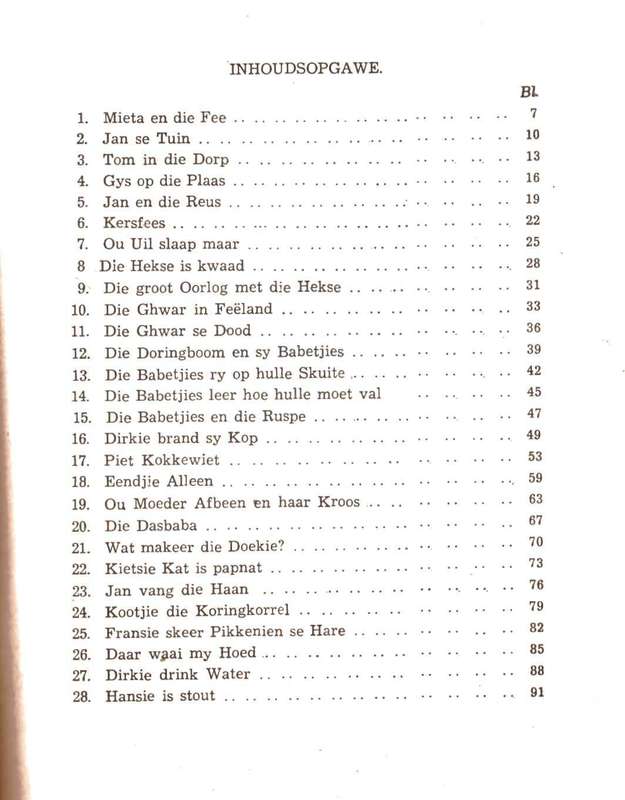 Stories vir Almal, oorspronklike kortverhale vir kinders, (1949)
