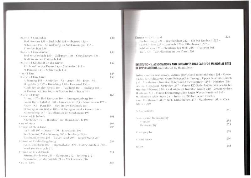 Memorial Sites for Concentration Camp Victims in Upper Austria, A documentation