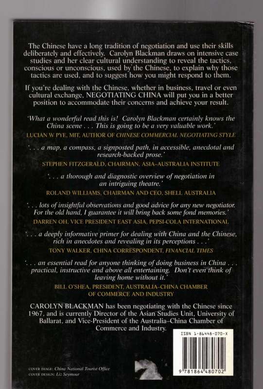 Negotiating China, Case Studies and Strategies