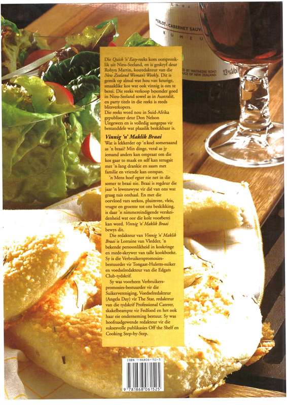 Vinnig 'n' Maklik, Braai, Marinades, Druipsouse, Slaai, Brood, Souse