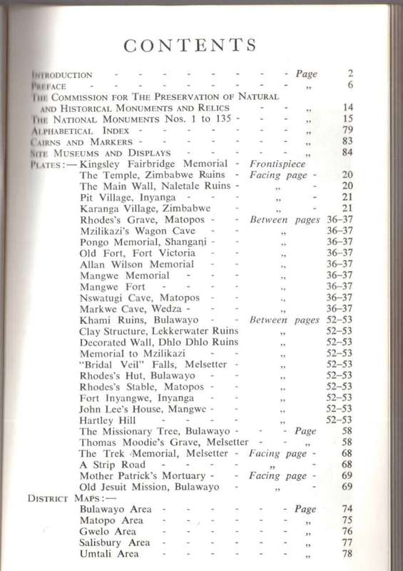 A Guide to the Historic and Pre-Historic Monuments of Rhodesia