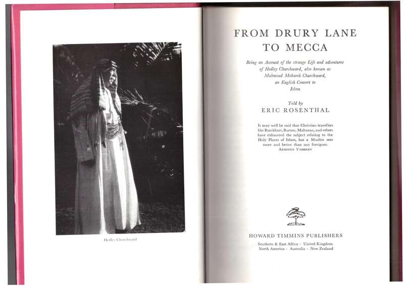 From Drury Lane to Mecca (Eric Rosenthal)