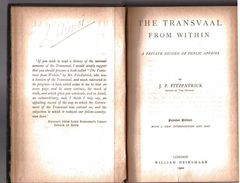 The Transvaal From Within (J.P. FitzPatrick)