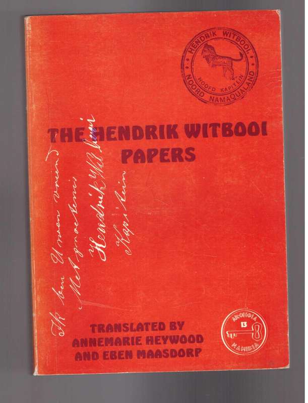 The Hendrik Witbooi Papers (scarce)