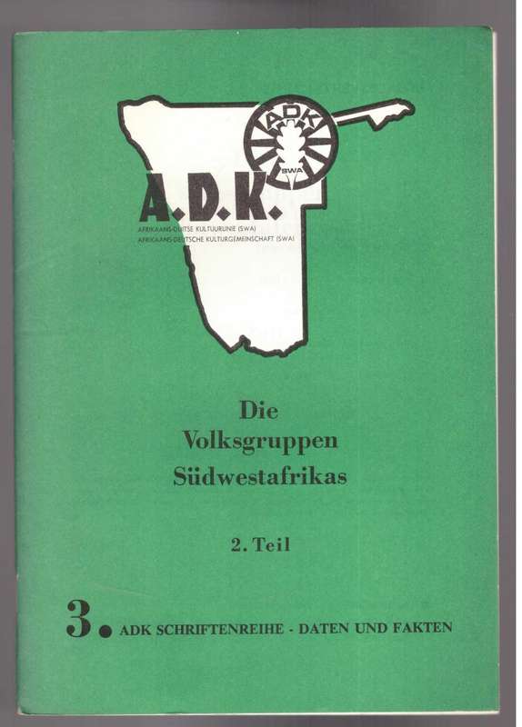 Die Volksgruppen Sudwestafrikas