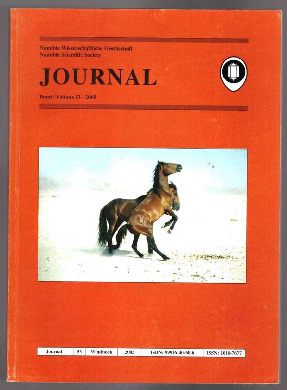 Journal, Namibia Scientific Society - Volume 53 - 2005
