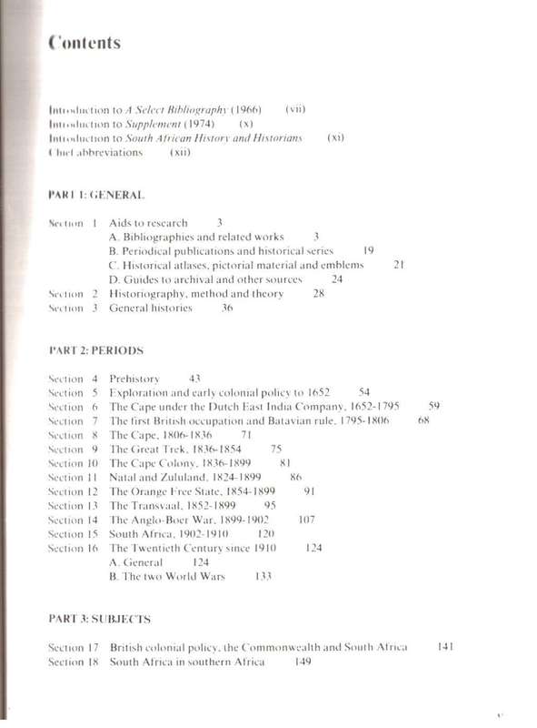 South African History and Historians  A Bibliography