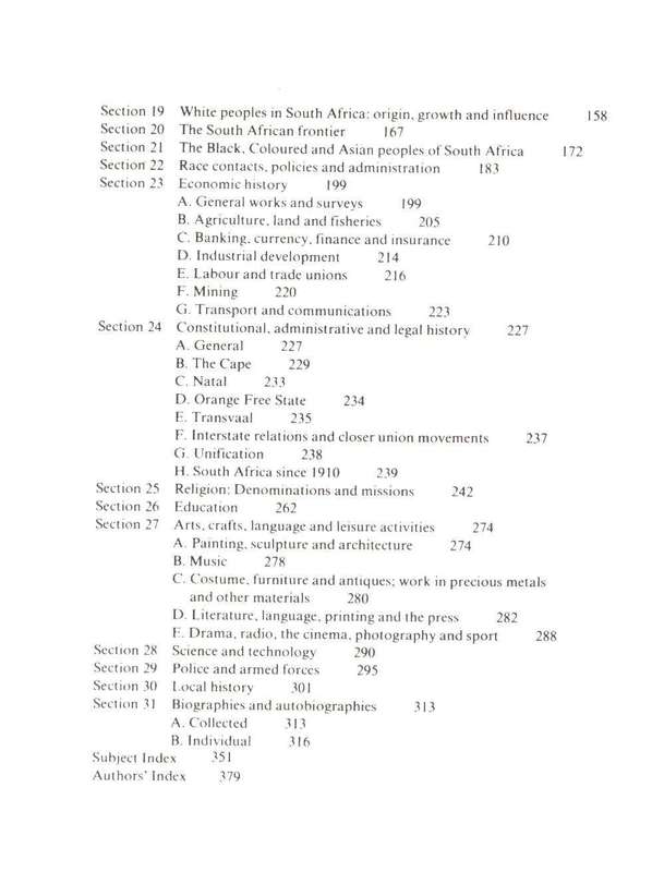 South African History and Historians  A Bibliography