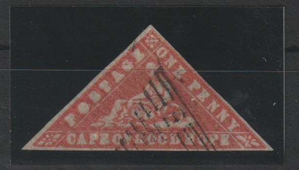 Cape of Good Hope 1861 Wood Block 1d brick-red  excellent colour and margins, superb used