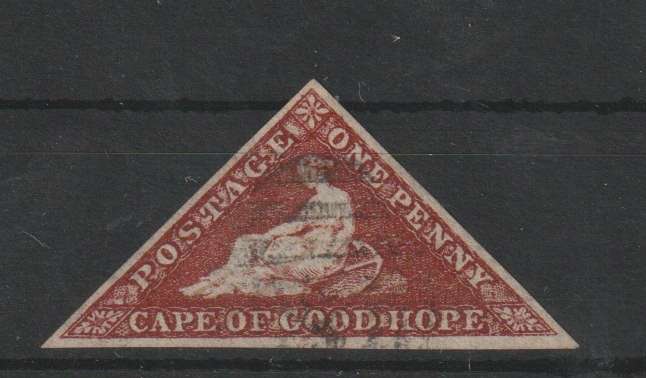 Cape of Good Hope 1863 DLR 1d deep carmine red very fine used