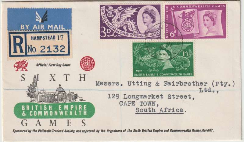 Great Britain 1958 British Empire & Commonwealth Games first day cover