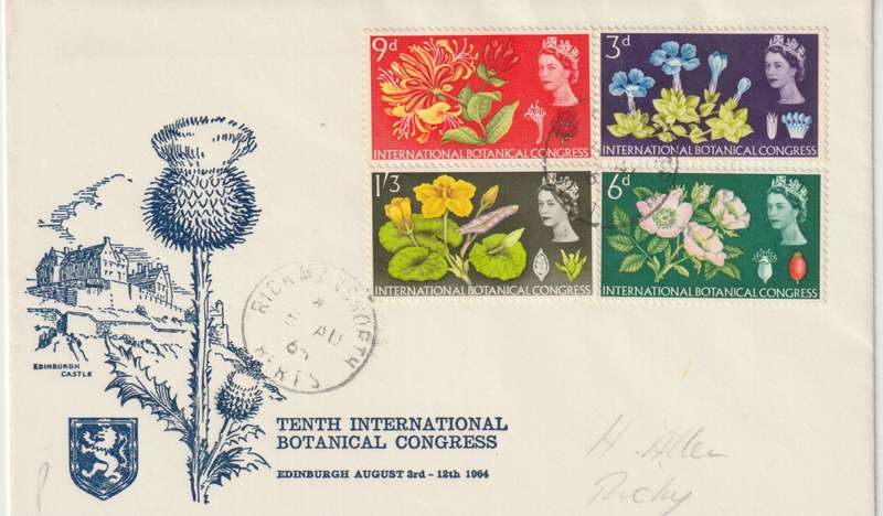 Great Britain 1964 International Botanical Congress phosphor first day cover