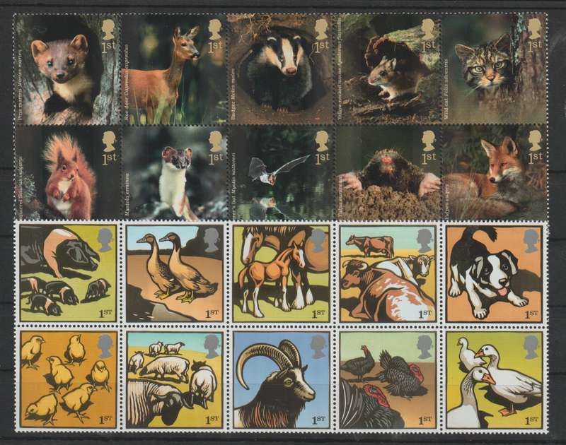 Great Britain 2004-2005 Animals lot of 2 sets very fine unmounted mint