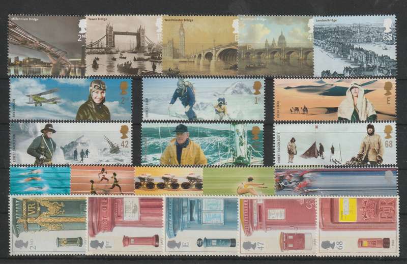 Great Britain 2002-2003 lot of 4 sets very fine unmounted mint