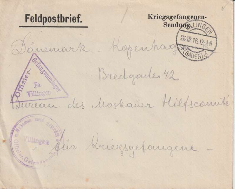 Germany 1915/17 WWI Prisoner of war covers x5