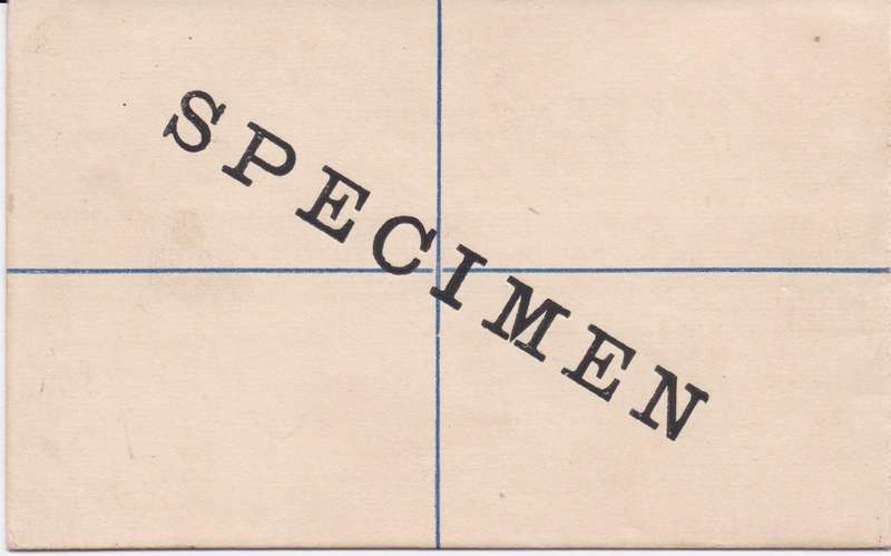 Nyasaland 1918 KGV 4d blue registration envelope SPECIMEN very fine