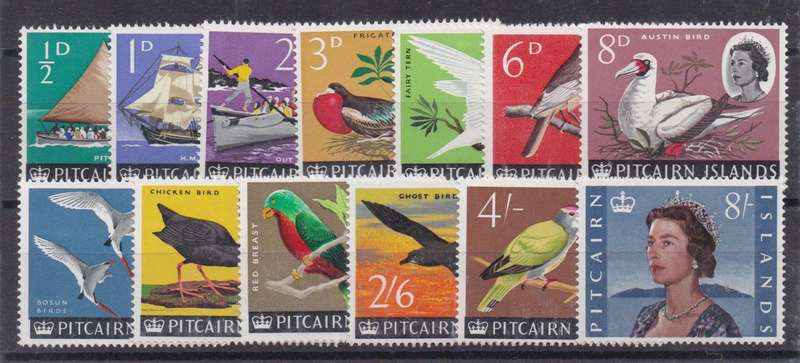 Pitcairn Island 1964/65 QEII set of 13 very fine unmounted